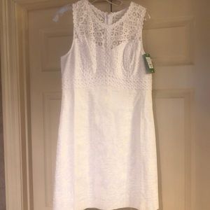 Lilly Pulitzer Ivory Lace Asymmetrical Dress